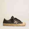 V-Star da uomo in tela nera con stella e tallone grigio ghiaccio