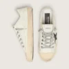 V-Star in pelle nappa con stella in pelle nabuk nera