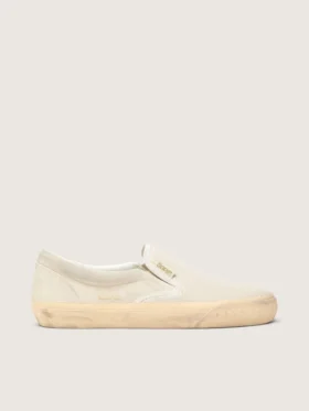 VCE Penstar da donna in pelle scamosciata beige e paillettes color perla