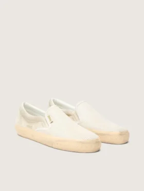 VCE Penstar da donna in pelle scamosciata beige e paillettes color perla