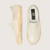 VCE Penstar da donna in pelle scamosciata beige e paillettes color perla