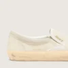 VCE Penstar da donna in pelle scamosciata beige e paillettes color perla