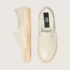 VCE Penstar da uomo in pelle scamosciata beige e paillettes color perla