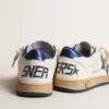 Young Ball Star con stella in pelle metallizzata blu e linguetta sul tallone