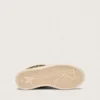 Young Ball Star in pelle di pony con stampa leopardata, stella in pelle bianca e linguetta sul tallone
