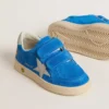 Young Ball Star in pelle scamosciata azzurra con stella e linguetta sul tallone in nabuk grigio