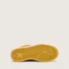 Young Ball Star in pelle scamosciata ocra con stella in pelle bianca lucida e linguetta sul tallone