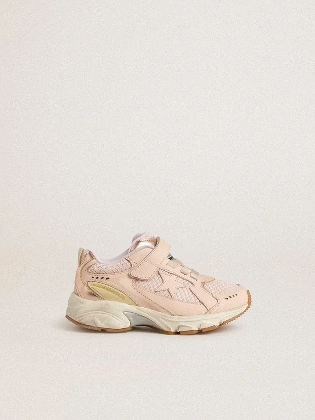 Young Lightstar in pelle rosa e rete con stella in pelle rosa