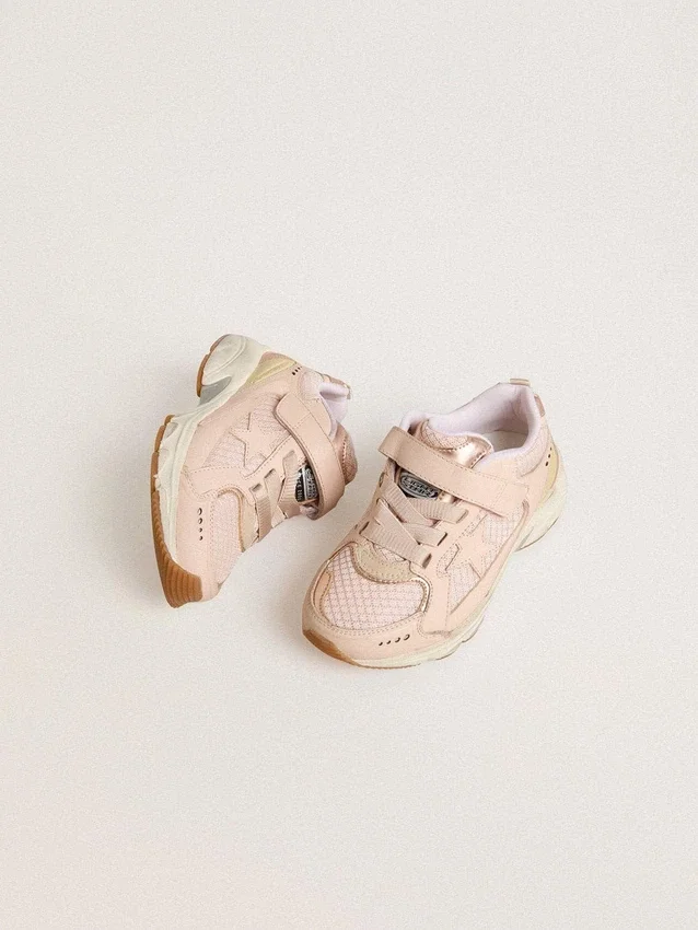 Young Lightstar in pelle rosa e rete con stella in pelle rosa