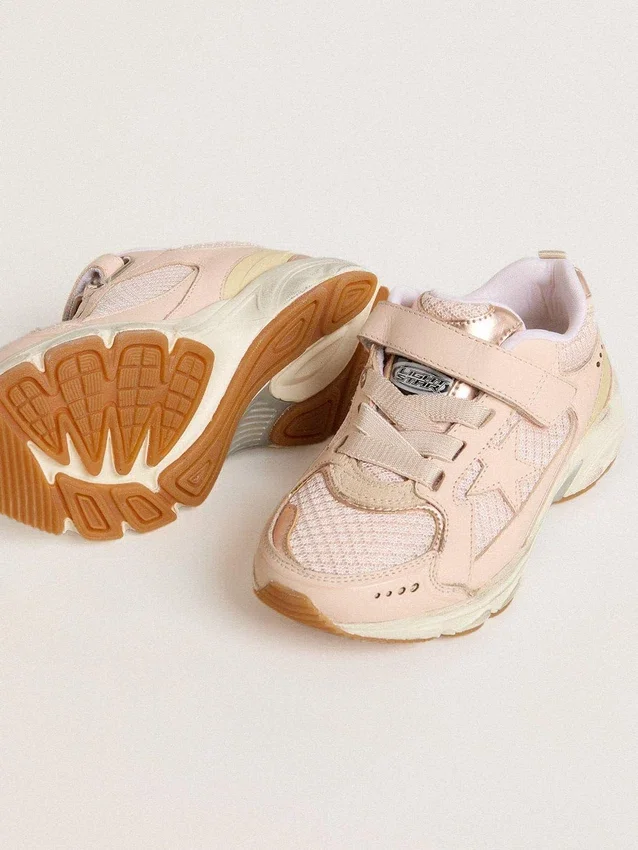 Young Lightstar in pelle rosa e rete con stella in pelle rosa