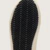 Junior Old School con stella in pelle nera e inserti in pelle scamosciata beige e verde